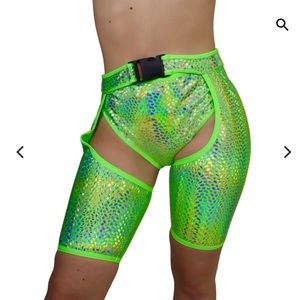 NET DASH OF SPARKLE ASAP BUCKLED SHORT CHAPS